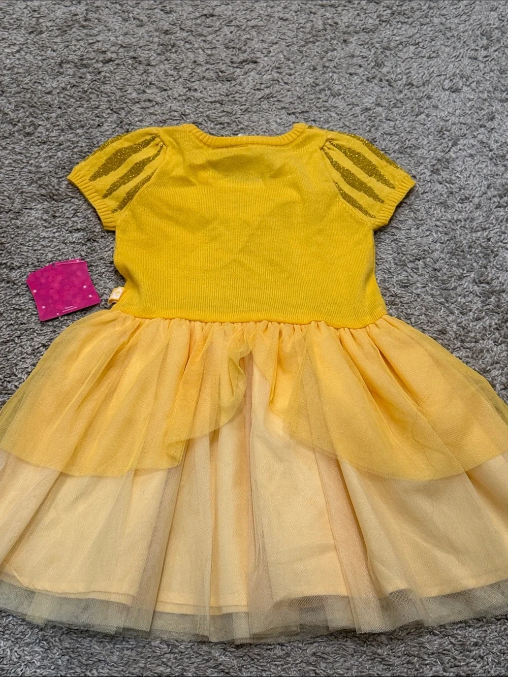 Disney Yellow Belle-Inspired Tulle Costume Dress